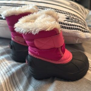 SOREL Snow Commander Insulated Waterproof Boot Pink